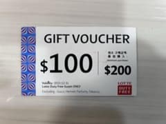専用 グアム空港 ロッテ免税店 クーポン ＄100のサムネイル