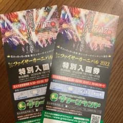 三井グリーンランド 特別入園券 2枚のサムネイル
