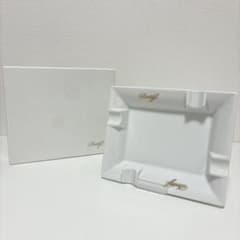 未使用品✨】Davidoff ダビドフ 陶器製 シガー灰皿 角型 ホワイト