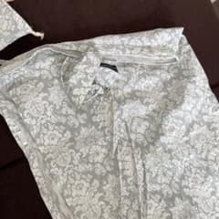 授乳ケープ グレーと白の花柄のサムネイル