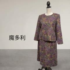 魔多利 /大きいサイズ/花柄 スカート セットアップ/レトロ/ヴィンテージ
