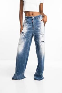 新作モデル 未使用級 DSQUARED2 ディースクエアード ワイド フレア 