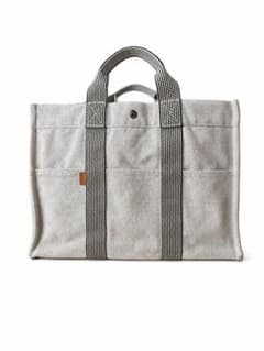 HERMES☆エルメス☆ニューフールトゥ☆MM☆トートバックグレー - メルカリ