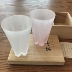 雪桜 ペアグラスのサムネイル