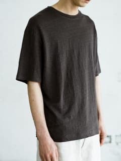 【LIDNM】Linen T-Shirt / DRIFT WOOD / Mサイズ LIDNM】Linen T-Shirt / DRIFT WOOD / Mサイズ Linen T-Shirt