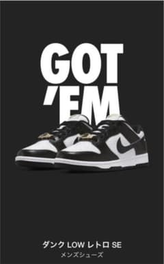 DUNK LOW レトロ SE  Black&Whiteのサムネイル