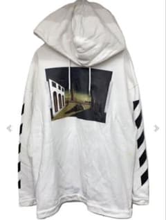 OFF-WHITE ホワイト パーカー 白 フーディー M 17SS - メルカリ