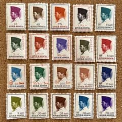 インドネシア切手 海外 外国切手 インドネシアの切手 スハルト大統領 20種 未使用美品