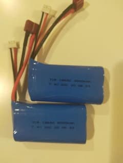 7.4V 3000mAh  2Sリポバッテリー Wltoys 144001のサムネイル