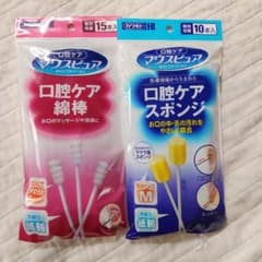 ☆2個セット☆ 口腔ケアスポンジ&口腔ケア綿棒のサムネイル