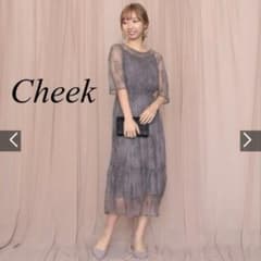 cheek オケージョンレースワンピース ブラックのサムネイル