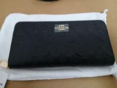COACH ブラック 長財布 保存袋付き 新品・未使用コーチCOACH 長財布 F53834 ブラック保存用の巾着付き
