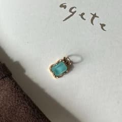 agete アガット K14 ターコイズ クォーツ チャーム 天然石 - メルカリ