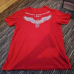 ARMANI EXCHANGE Tシャツ レッド Lサイズのサムネイル