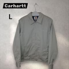 【L】美品 Carhartt メッシュ裏地 ワークジャケット ベージュのサムネイル