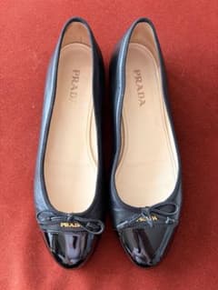 PRADA バレエシューズ フラットシューズ ブラック 23.5cmのサムネイル