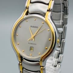 【美品/稼働】RADO フローレンス コンビ メンズ サファイア 電池交換済 美品/稼働】RADO フローレンス コンビ メンズ サファイア 電池交換済