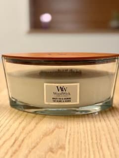 WoodWick ウッドウィック ホワイトティー＆ジャスミン 453.6gのサムネイル
