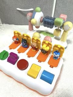 おもちゃ2点セット　アンパンマン ベビラボ　ひらいてぴょこん　トイローヤルのサムネイル
