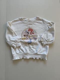Cottoli ディズニープリンセス トレーナー ホワイト90cm 女の子のサムネイル
