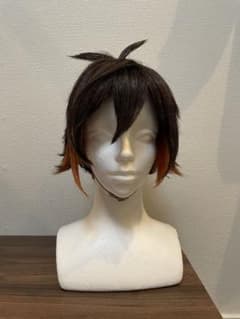 原神 鍾離 コスプレXLサイズ フルセット(耳飾り以外)＋セット済みウィッグのサムネイル