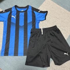 PUMA サッカーウェアセット 青・黒のサムネイル