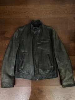 00s emporio ARMANI シングルライダース レザージャケット - メルカリ