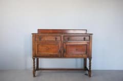 英国アンティーク木製サイドボード/キャビネット/チェスト/飾り棚(92
