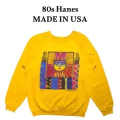 80sLaurel Burch Hanesサンゴッドスウェット USA製 - メルカリ