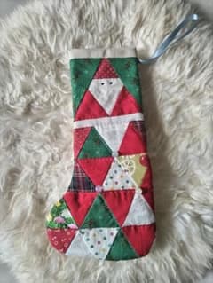 Xmasブーツ♡パッチワーク赤のサムネイル