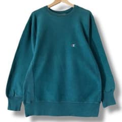 80s チャンピオン リバースウィーブ トリコタグ USA製 L 緑 フェード