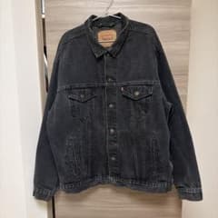 80s USAリーバイス 70507 後染めブラック gジャン デニムジャケット