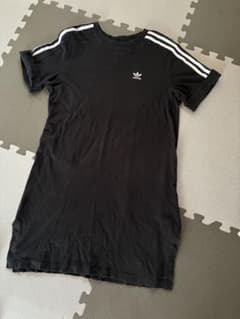 adidas レディース 半袖 ミニワンピース ブラックのサムネイル
