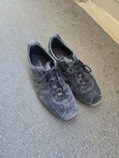 adidas GAZELLE ブラック スエード スニーカー ラメ付き