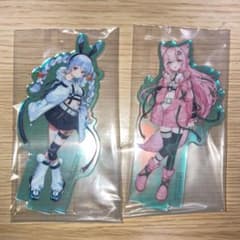 이치 반 쿠지 홀로 라이브 오로라 아크릴 스탠드 토쿠다 페코라 & 하쿠이 코요