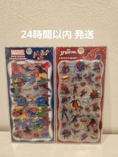 MARVEL 스파이더맨 쁘띠 드롭 스티커 2종 세트