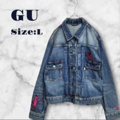 gu kim jones デニムジャケット 青 キムジョーンズ GU】キム・ジョーンズ デニムジャケット【希少✨️GU×kim jones