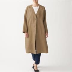 satominn様   無印良品 フレンチリネンコート M〜Lのサムネイル