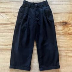ZARA MAISON SPECIAL ワイドチノパンツ ブラック XXSのサムネイル