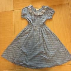 pom. ponette 半袖ストライプワンピース　〜6/16までお値下げ〜のサムネイル