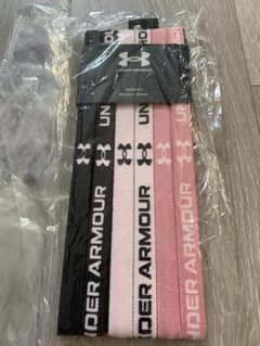 アンダーアーマー　ヘッドバンド　6本セット　ピンクのサムネイル