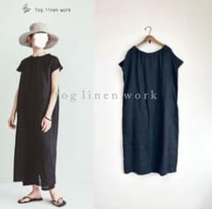 fog linen work EMELYN DRESS バックリボン ワンピース fog linen work EMELYN DRESS バックリボン ワンピース - メルカリ