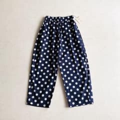 NARU ドット ノッポパンツ バルーンパンツ ネイビー 日本製 NARU ドット ノッポパンツ バルーンパンツ ネイビー 日本製 - メルカリ