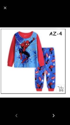 新品♡スパイダーマンパジャマ青90のサムネイル