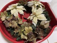 特大クリスマスリース 収納ケース・吊り下げフック 3点のサムネイル