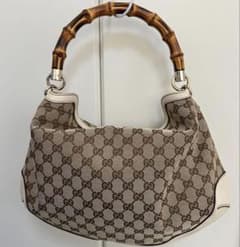 グッチバッグ 169961 2WAY GUCCI GGキャンバス バンブー - メルカリ