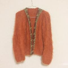 【値下げ交渉可】アンゴラニット カーディガンのサムネイル