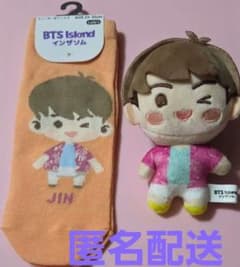 【新品未使用】BTS インザソム ジン マスコットチャーム　ぬいぐるみ BTS インザソム しまむら ジン JIN チャーム マスコット靴下 - メルカリ