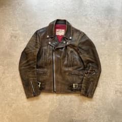 Addict Clothes シープスキンダブルライダースジャケット 36 茶 - メルカリ