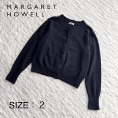 美品】 マーガレットハウエル ニット カーディガン クルーネック